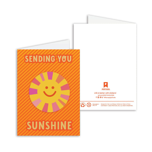 Big Puffy Sunshine Greeting Card