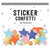 Star Power Sticker Confetti