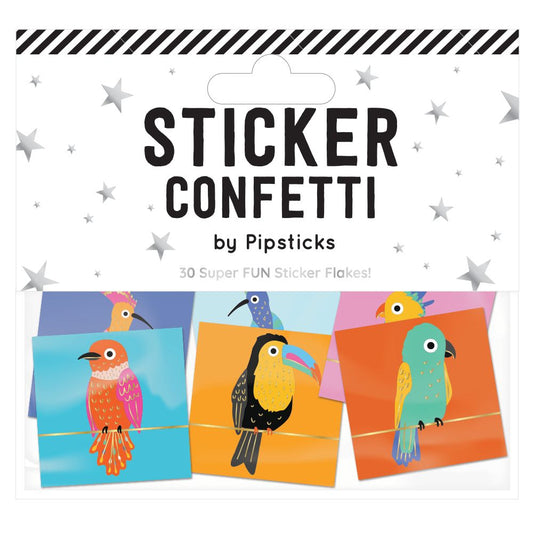 Polly Chrome Parrots Sticker Confetti