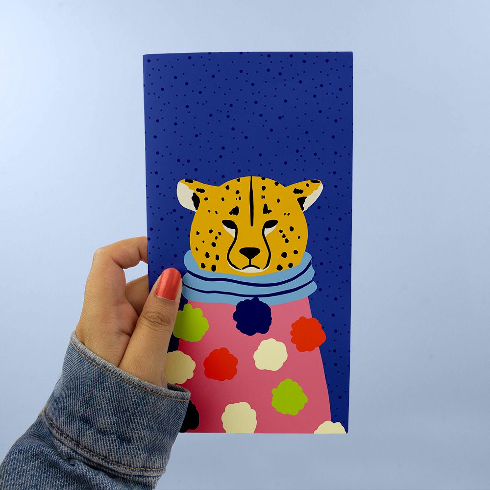 Pom Pom Cheetah Traveler Notebook