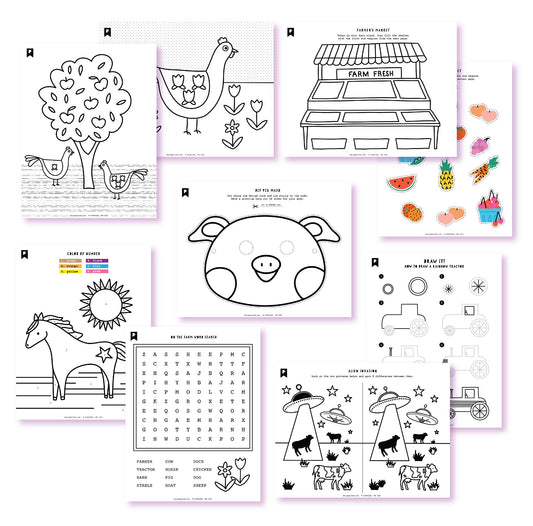 Farm Fresh Fun Kids Printables