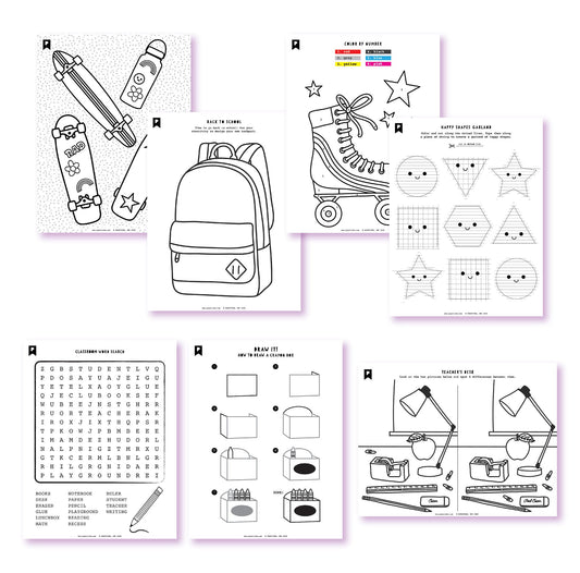 Back To School Kids Printables