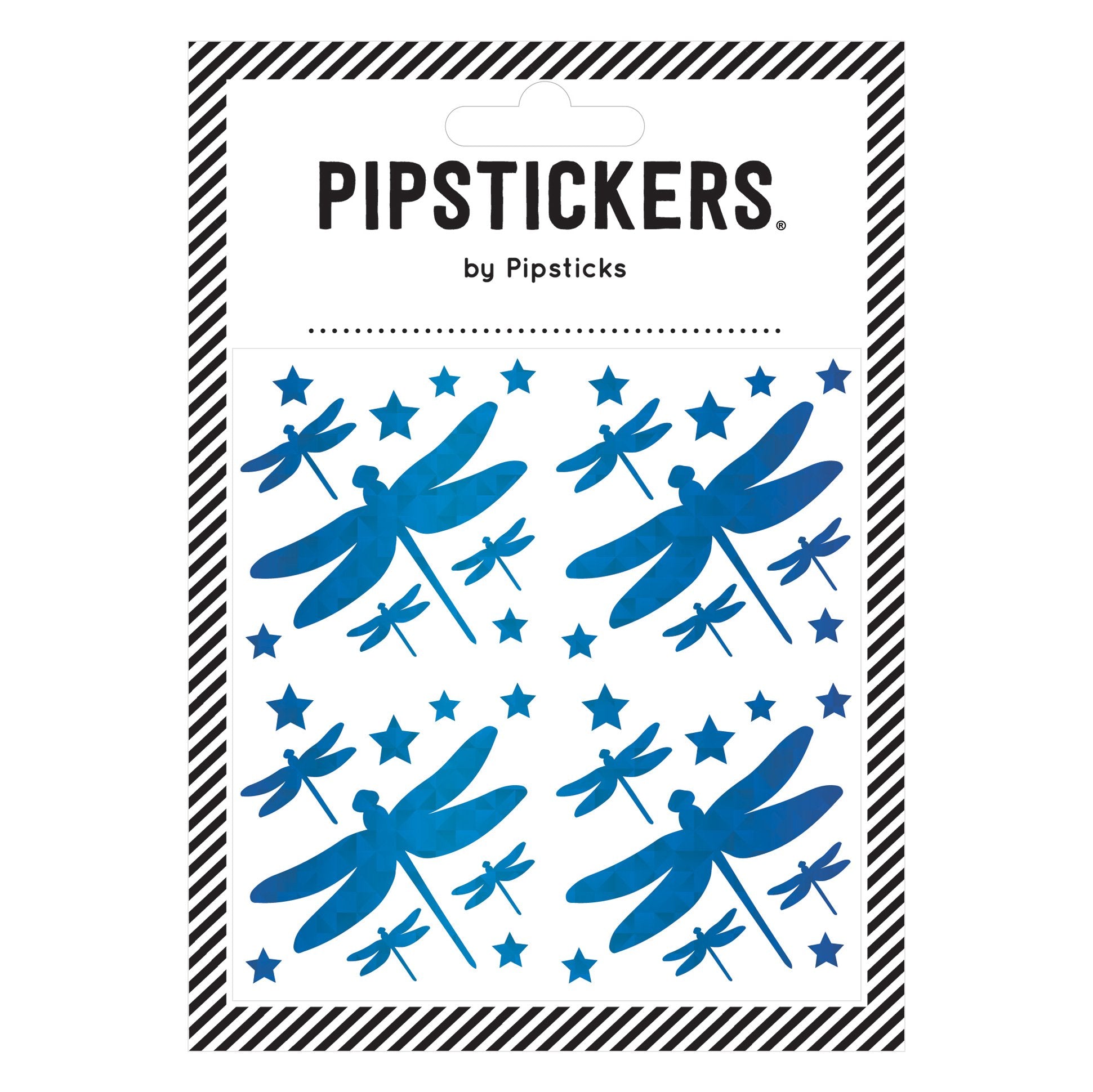 Blue Holographic Dragonflies