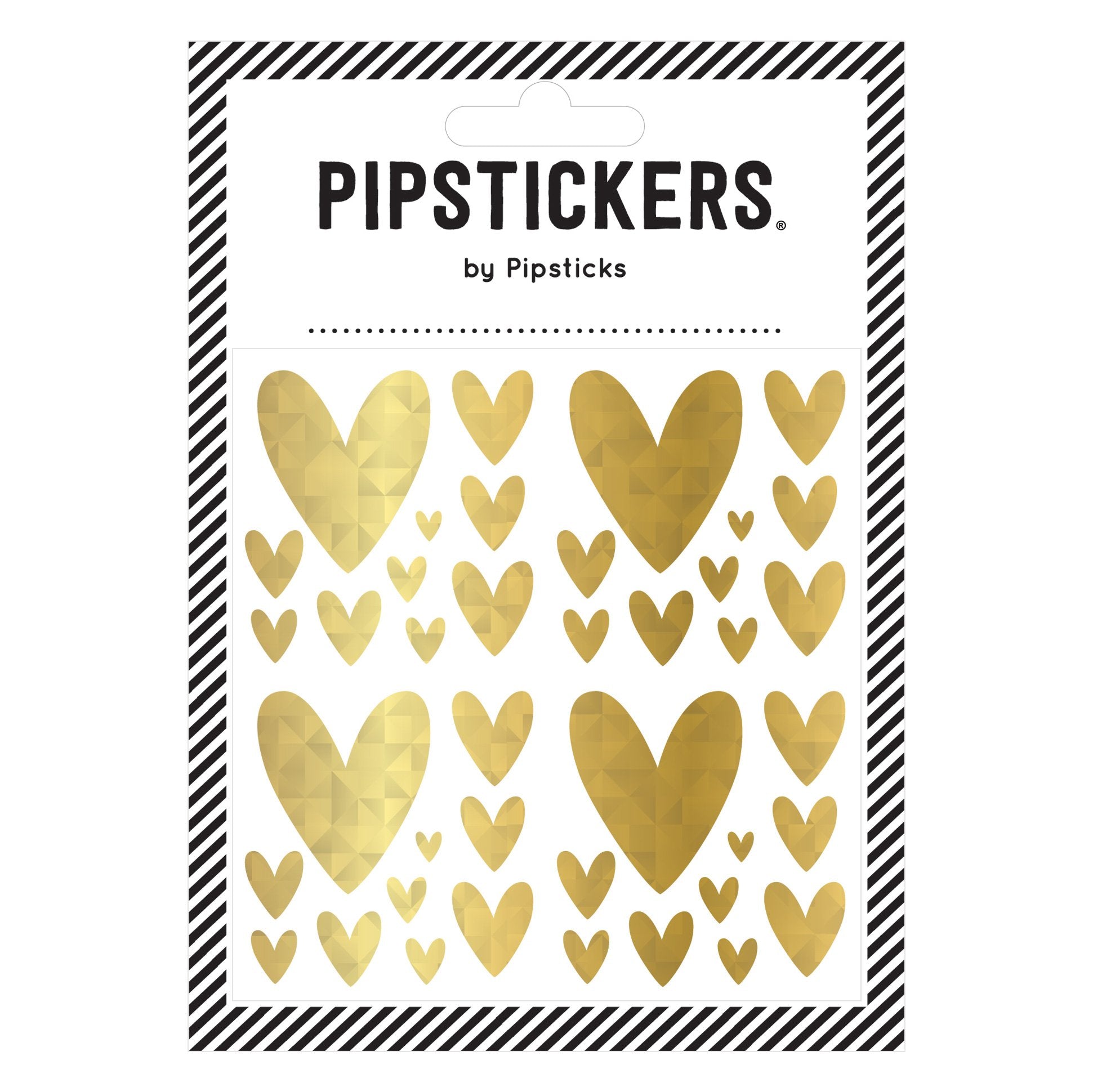 Gold Holographic Hearts