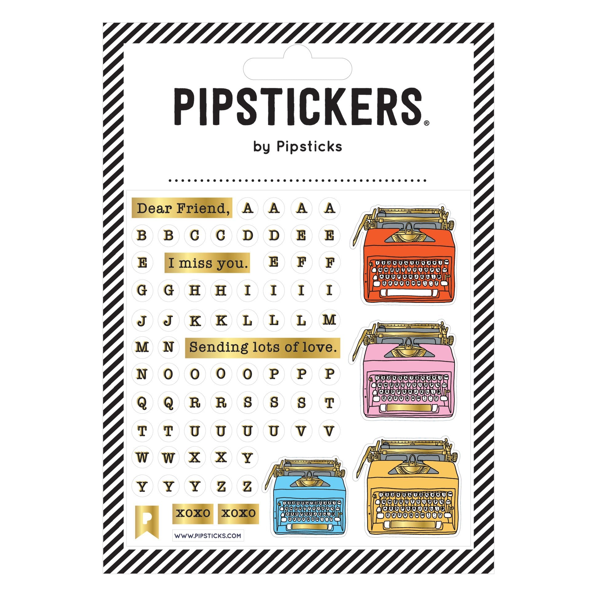 Typewriter & Letters Stickers