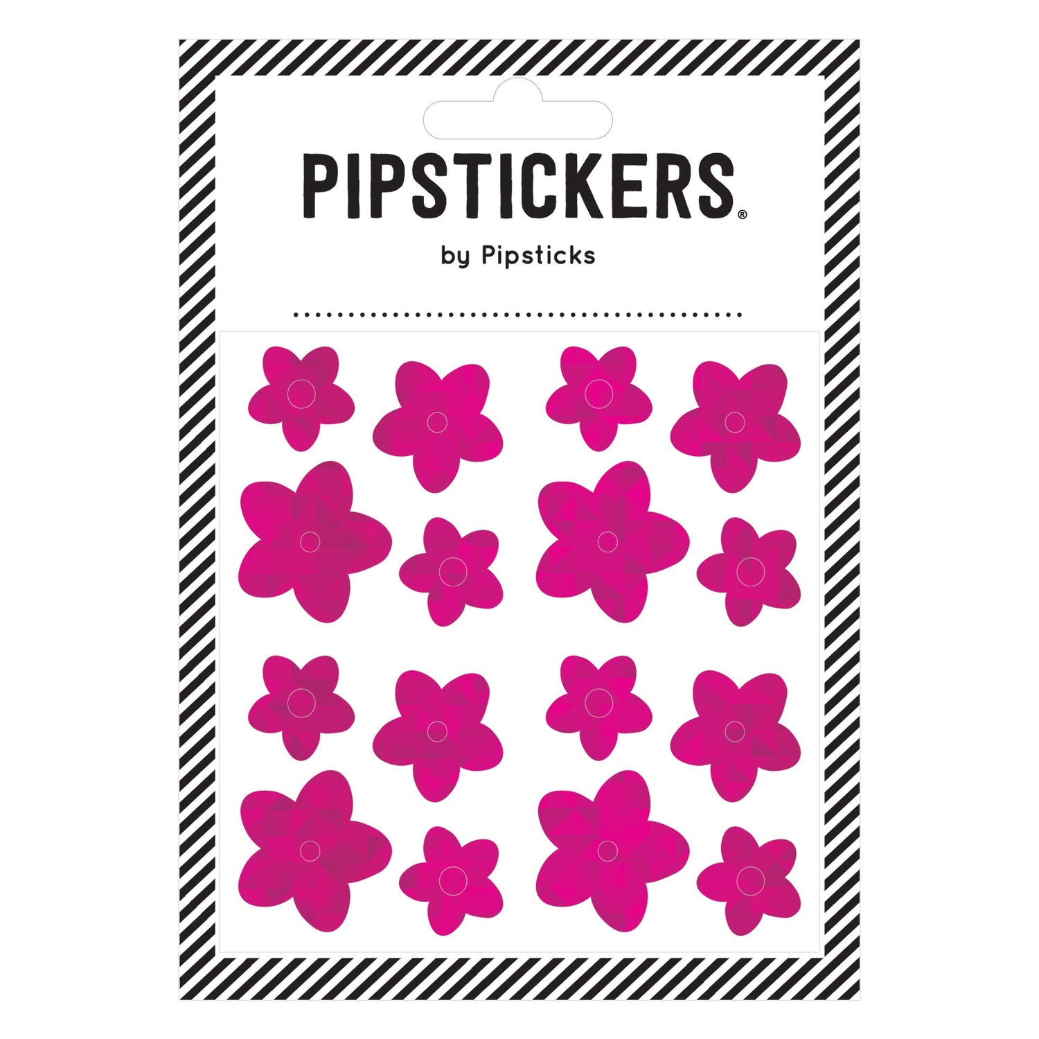 Pink Holographic Flowers