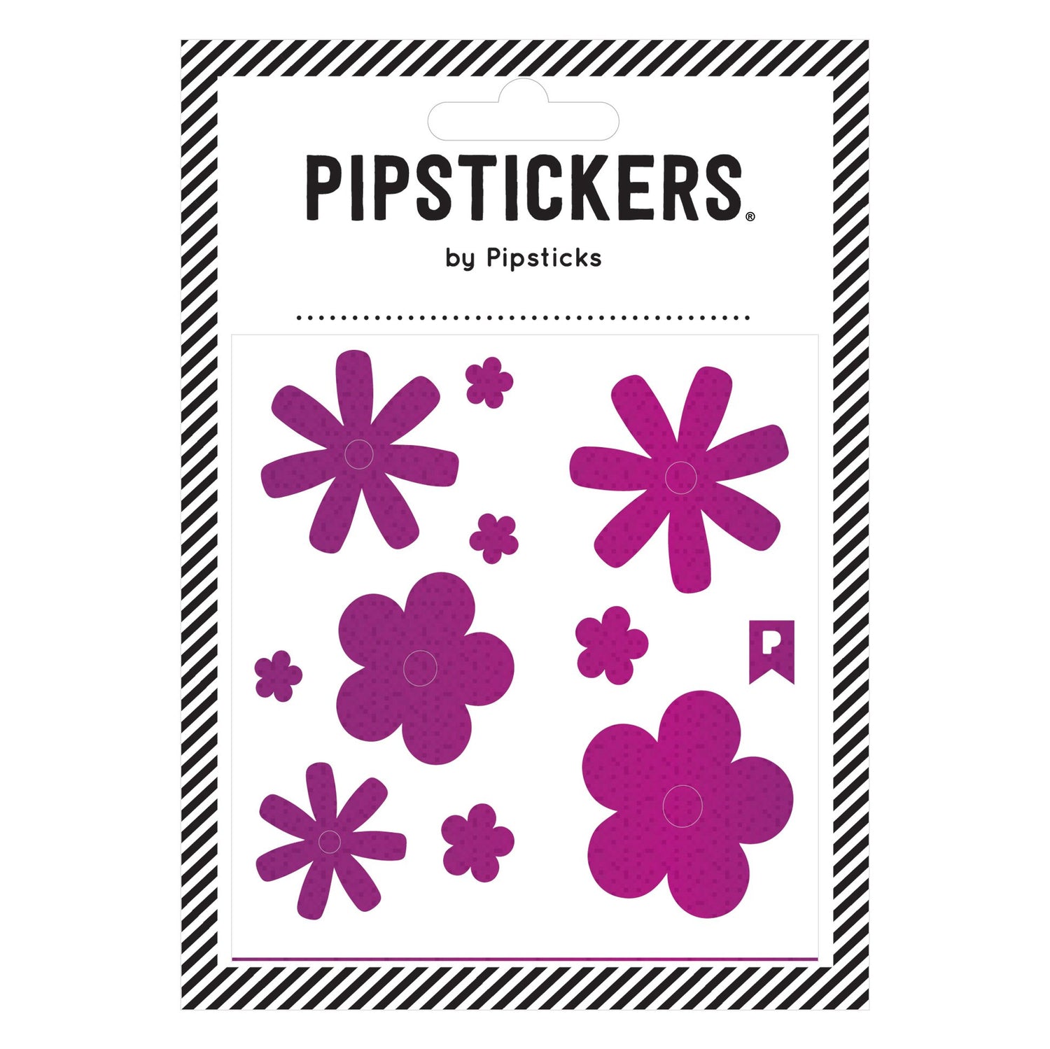 Purple Holographic Flowers