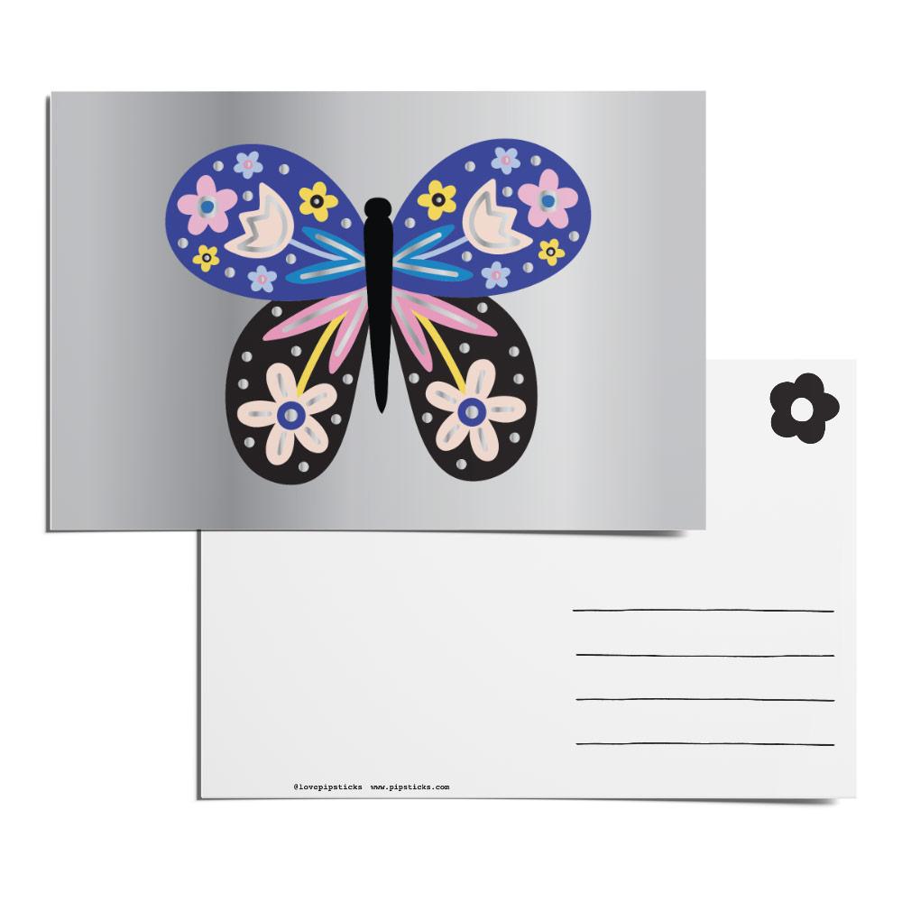 Floral Butterfly Postcard Pack