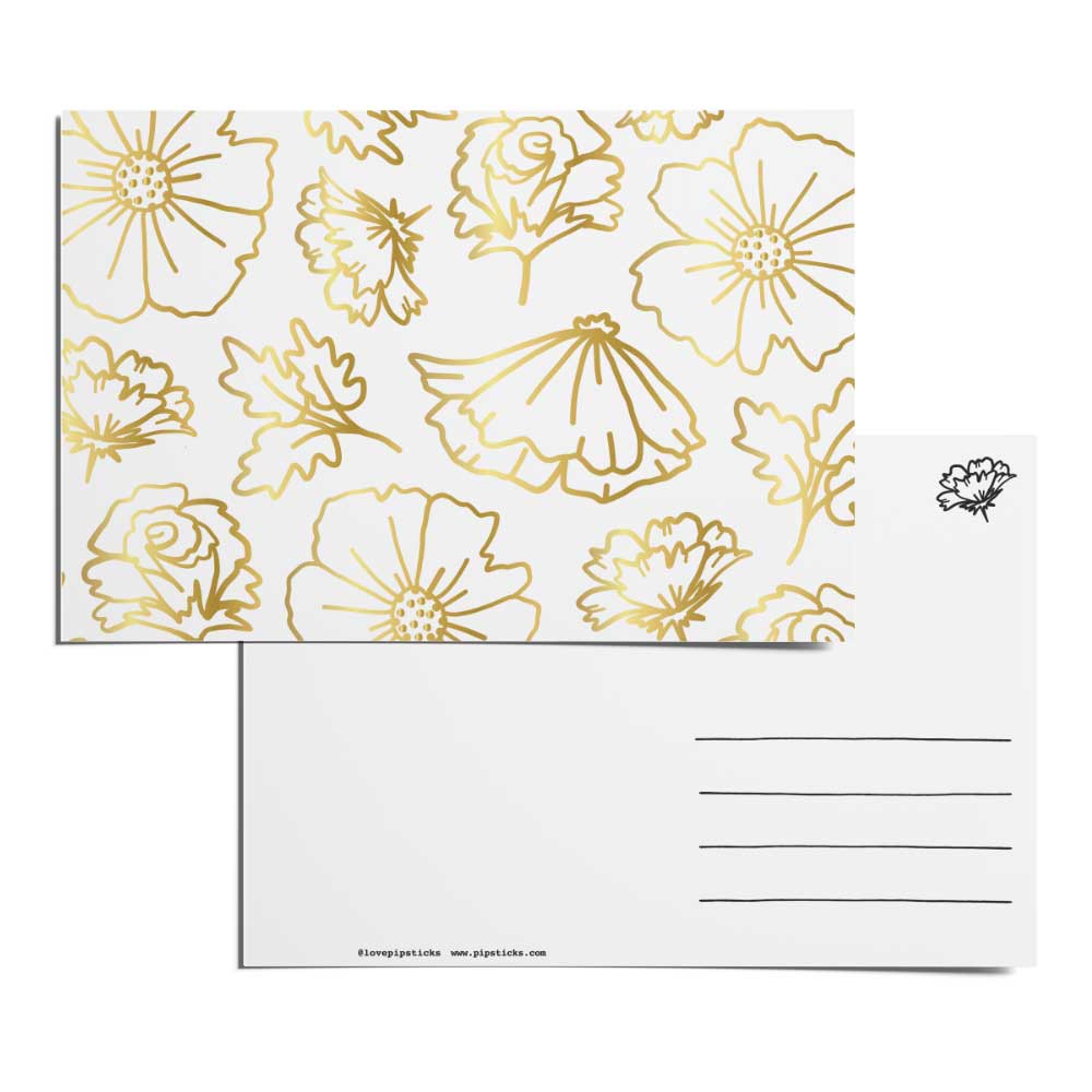 Floral Figures Postcard Pack