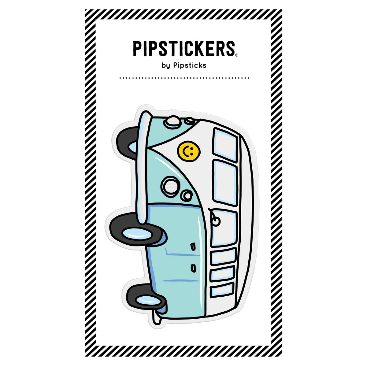 Big Puffy Vintage Bus Sticker