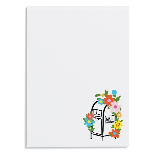 Mailbox Bouquet Notepad