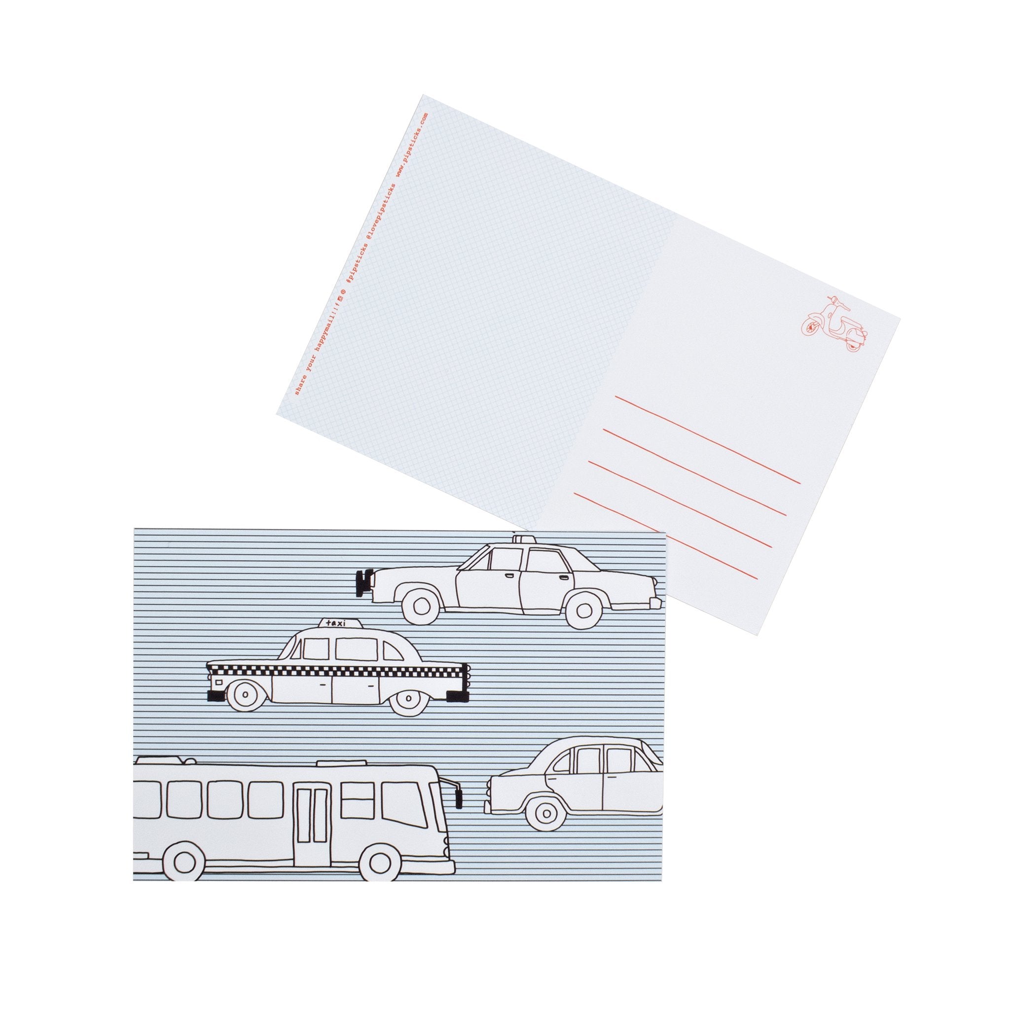 Color-in City Travel Postcard Pack