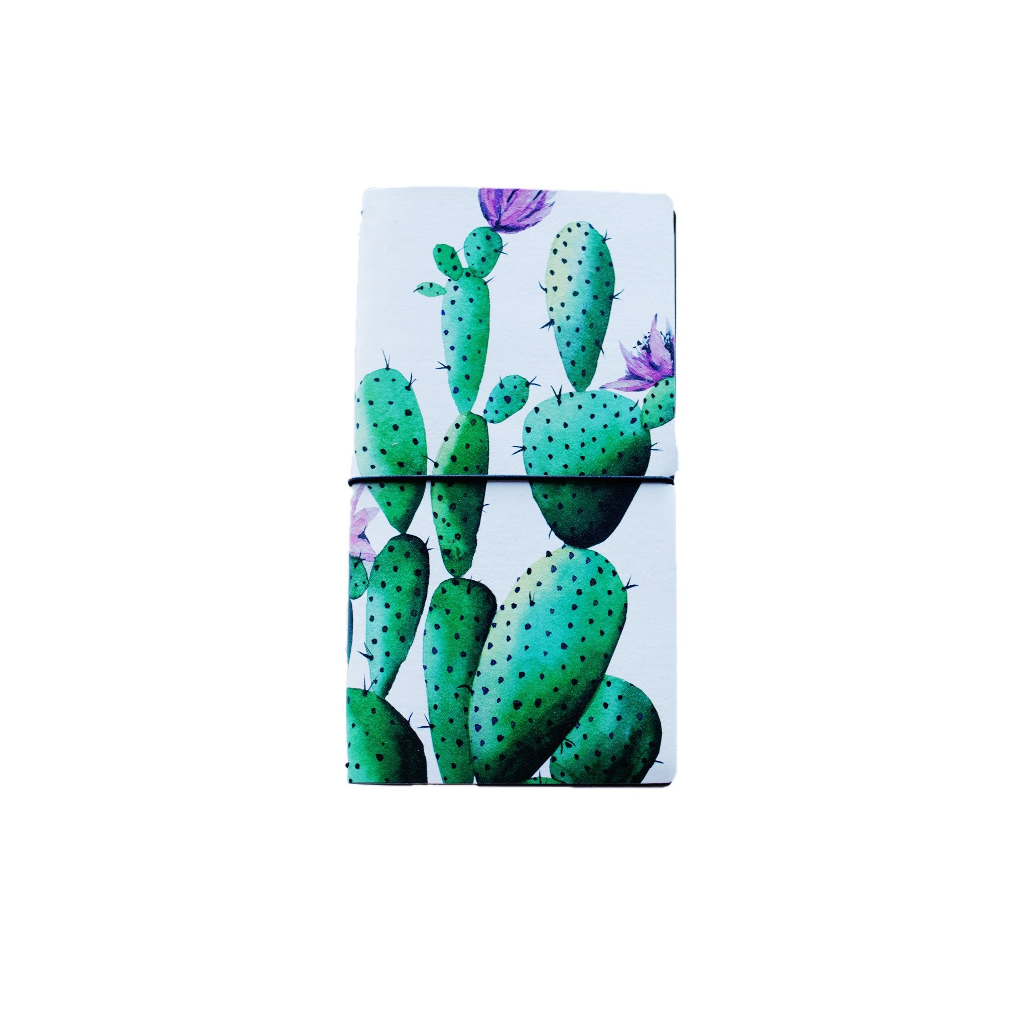 White with Cactus Traveler Notebook
