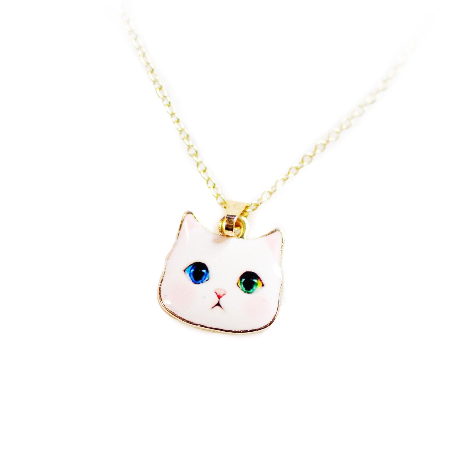 White Cat Necklace
