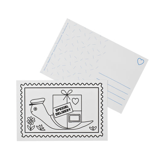 Color-in Special Delivery Postcard Pack