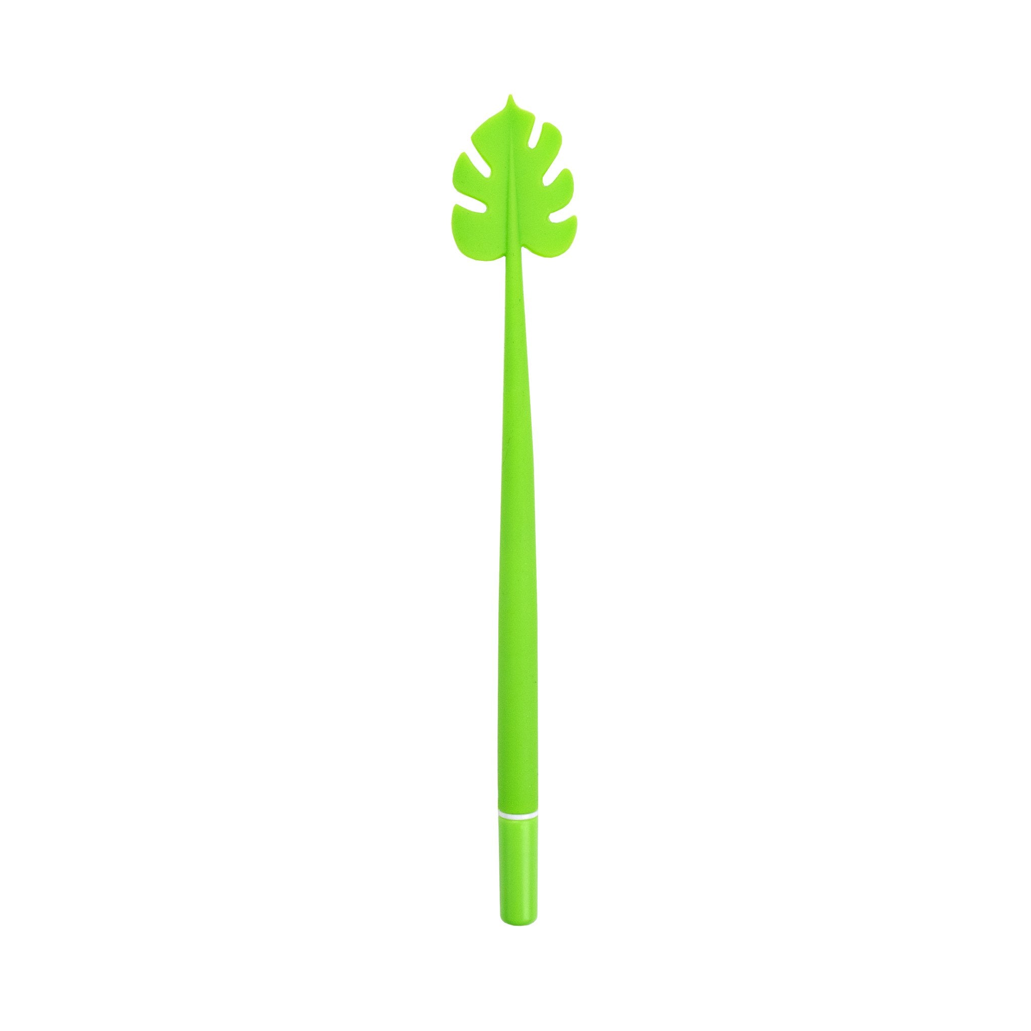 Light Green Monstera Leaf Gel Pen