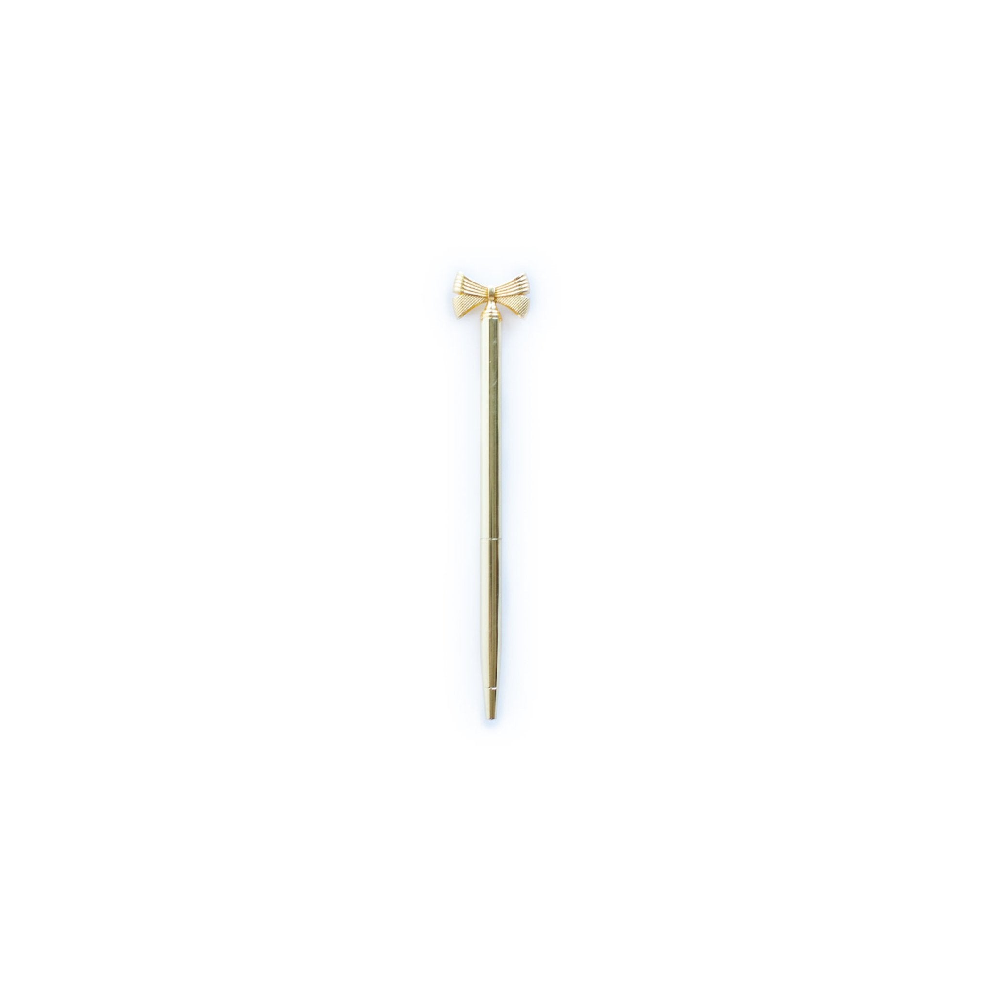 Gold Bow Ballpoint Pen