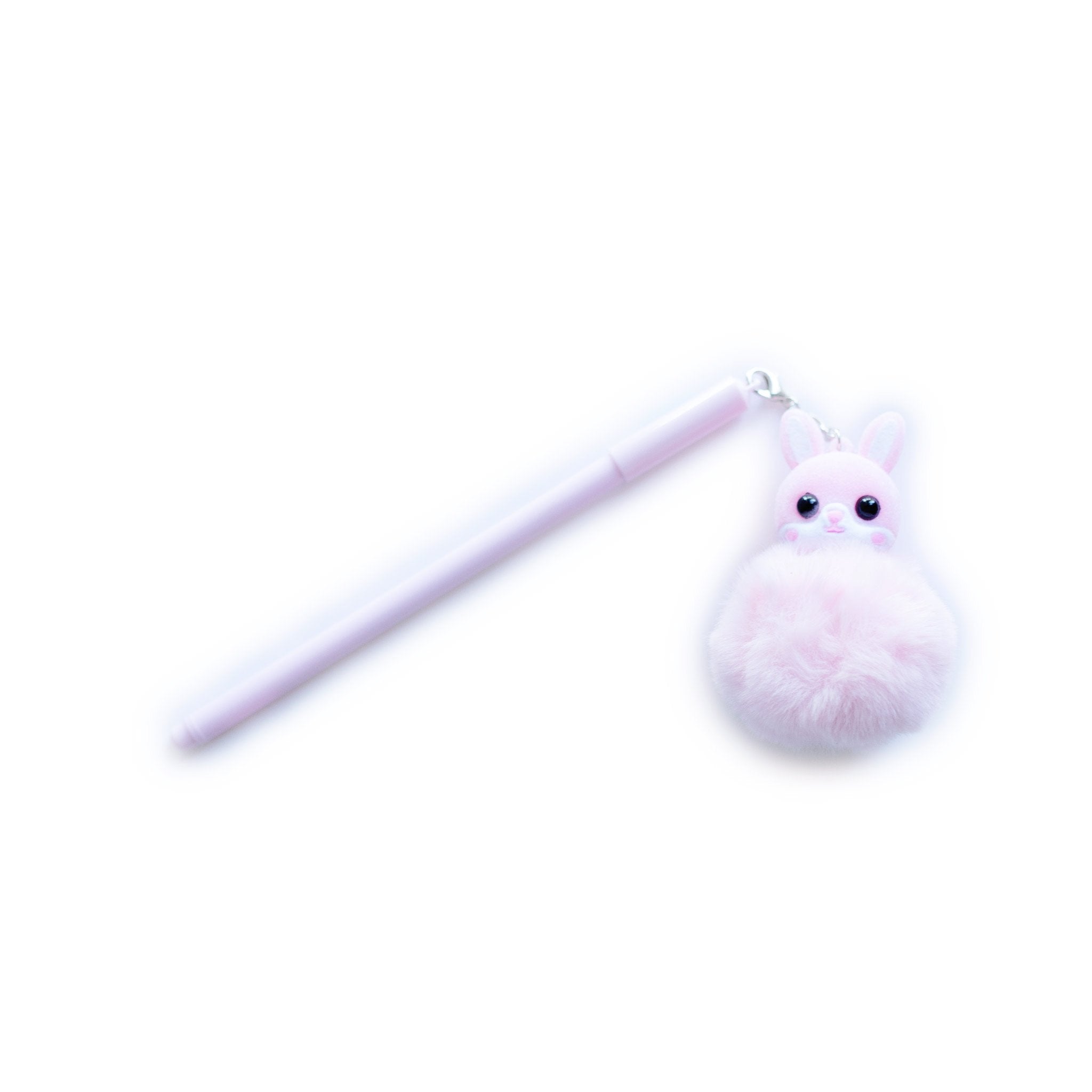 Fluffy Pink Bunny Gel Pen