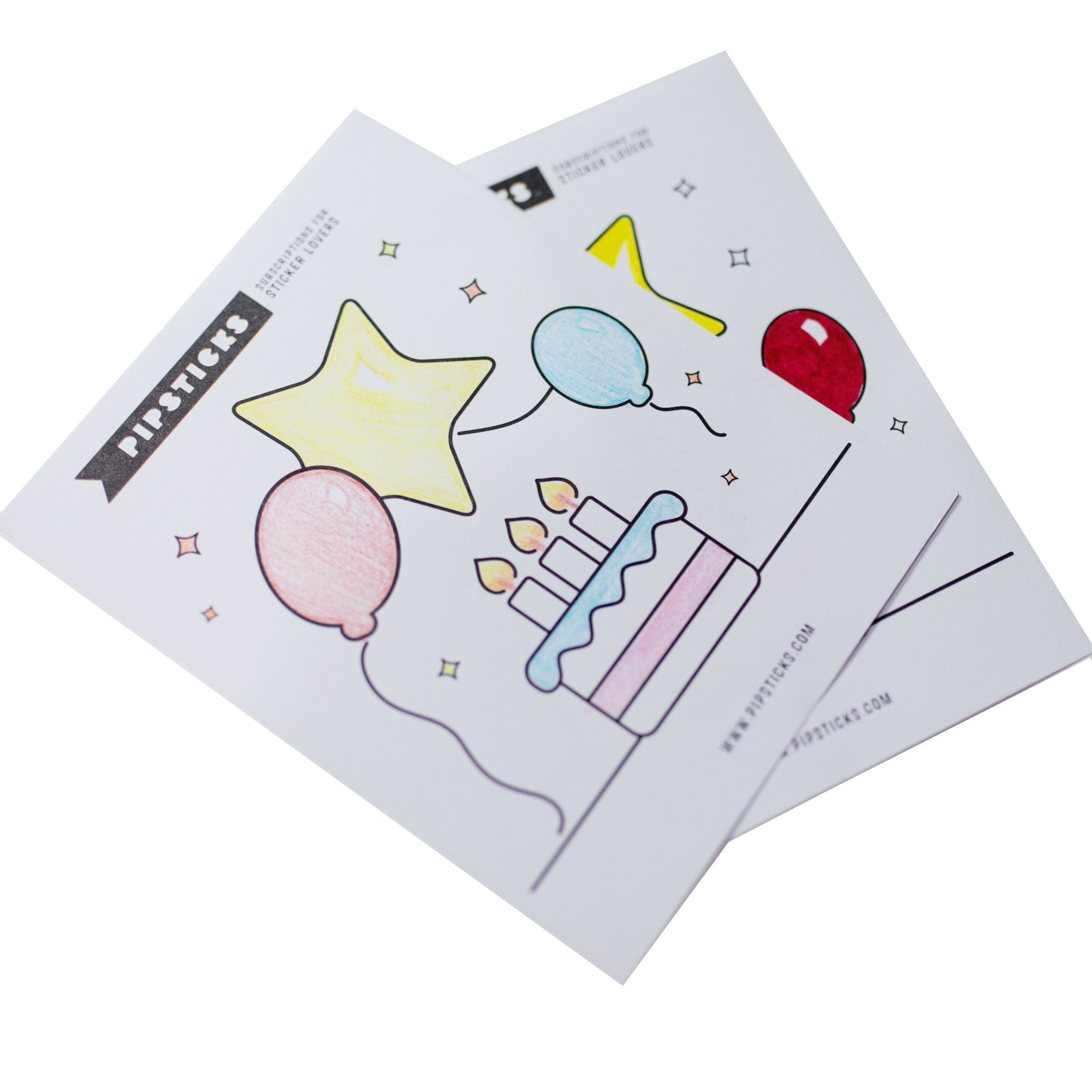 Pipsticks Birthday Coloring Sheets (100ct)