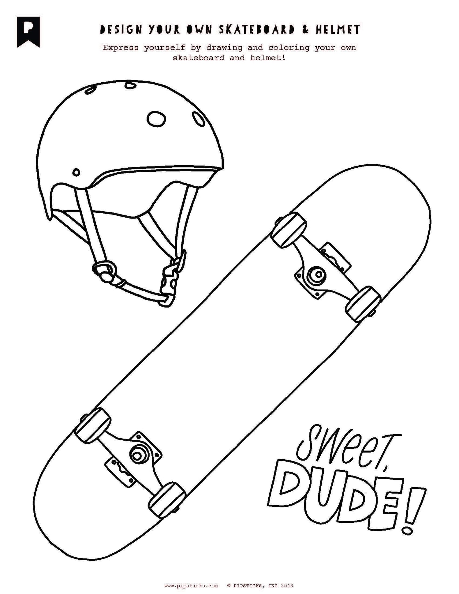 Later Skater! Kids Printables