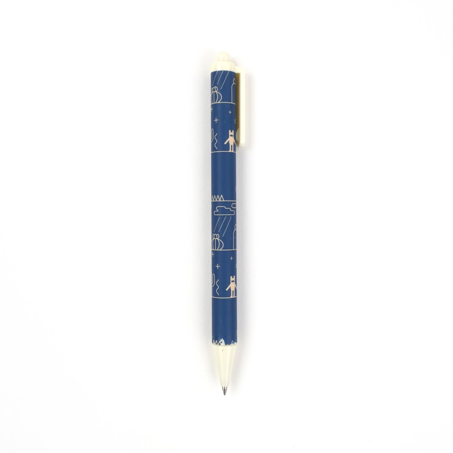 Blue Desert Brown Bear Click Gel Pen