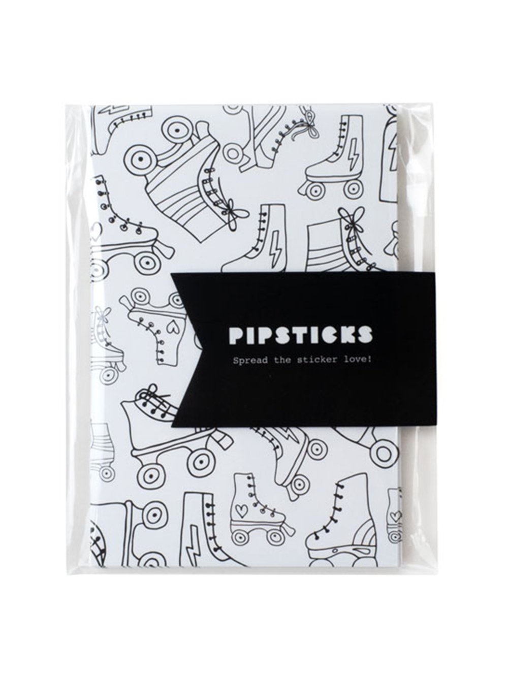 Color-in Roller Skates Postcard Pack