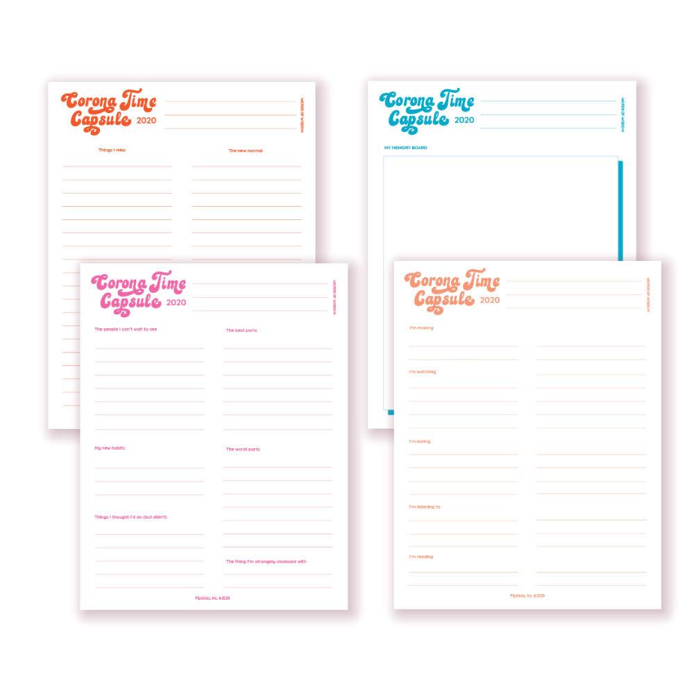 Corona Time Capsule Printable