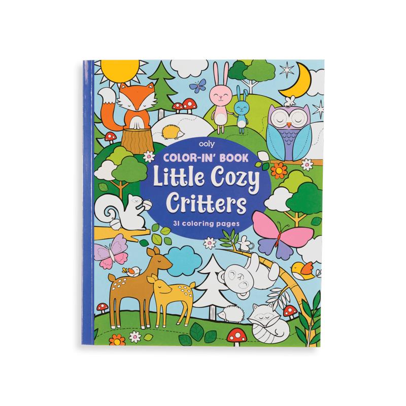 Color-in Coloring Book Cozy Critters