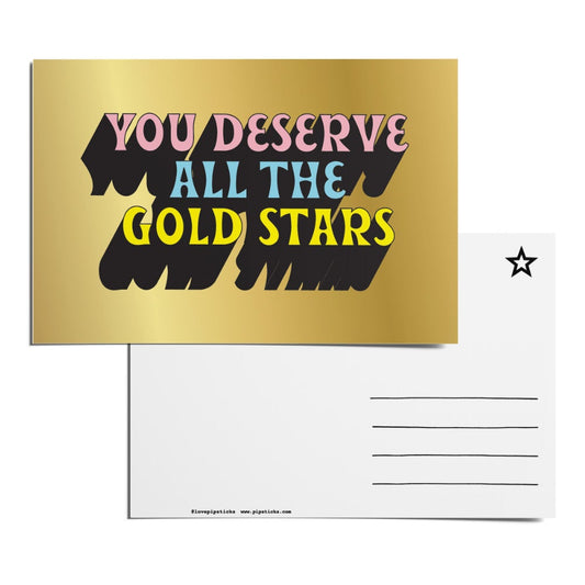 All The Gold Stars Postcard Pack