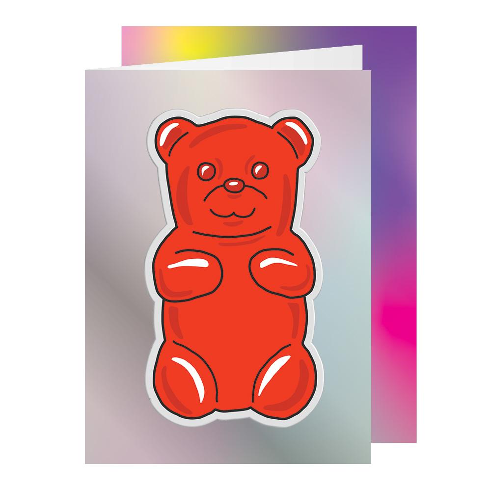 Big Puffy Gummy Bear Greeting Card