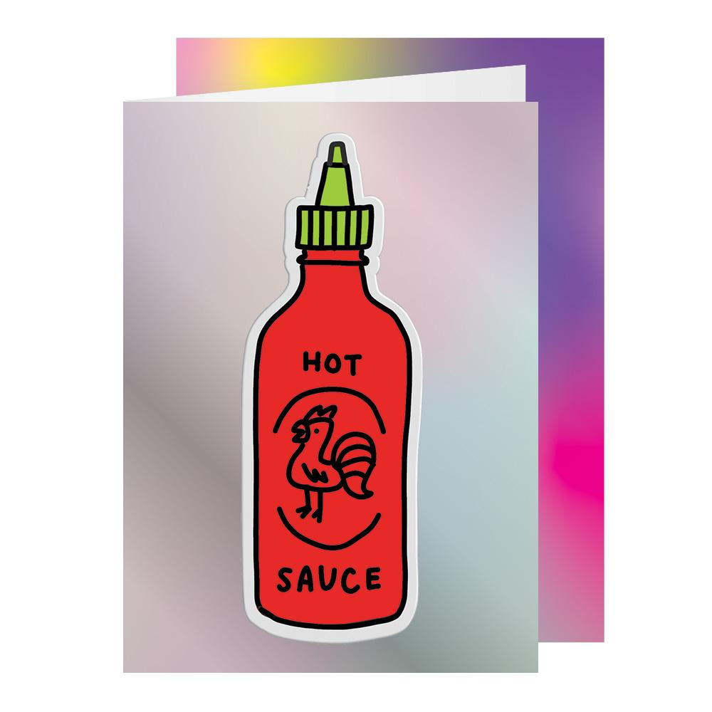 Big Puffy Hot Sauce Greeting Card