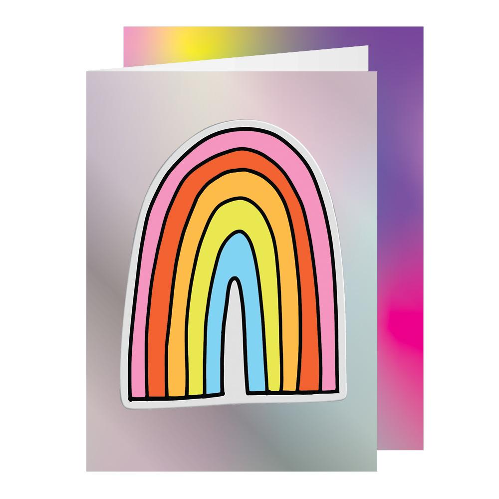 Big Puffy Rainbow Greeting Card