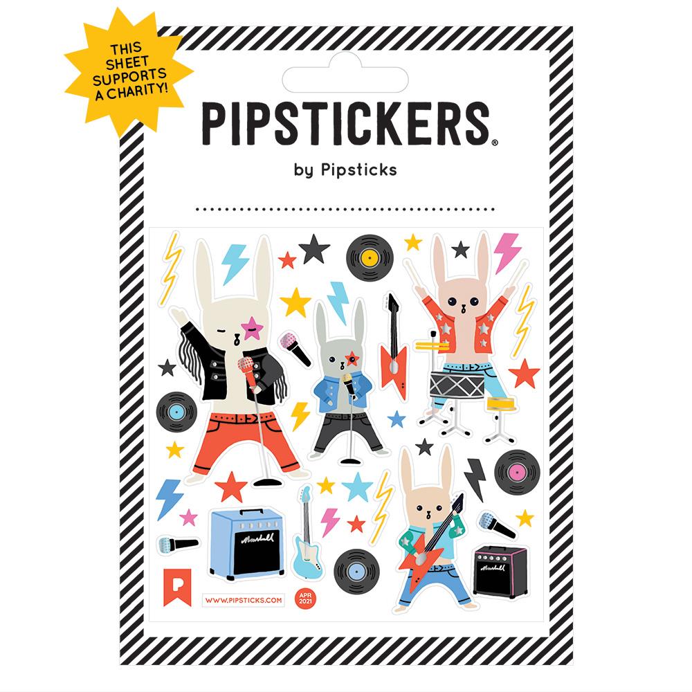 Rock Star Rabbit Stickers