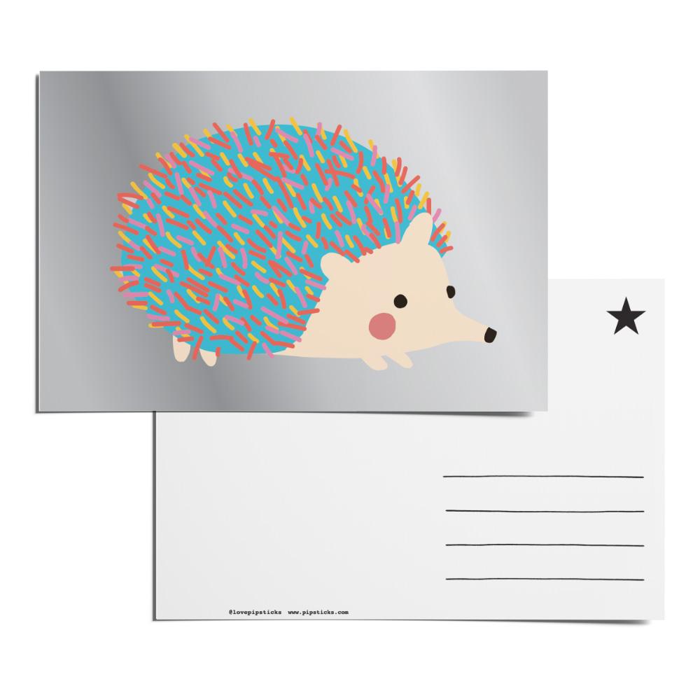 Cuddly Hedgehog Postcard Pack