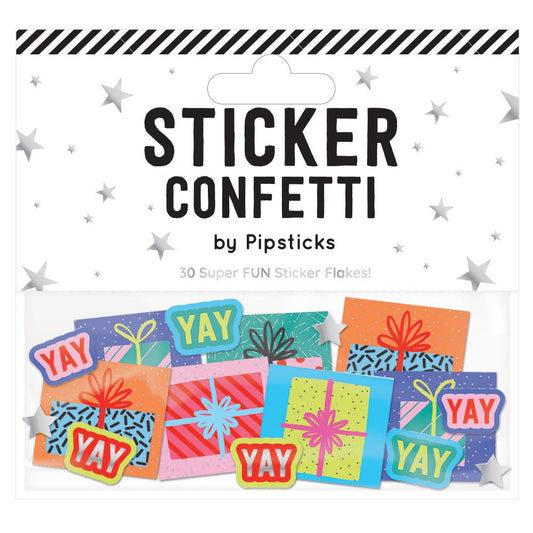 Enjoy The Present Sticker Confetti