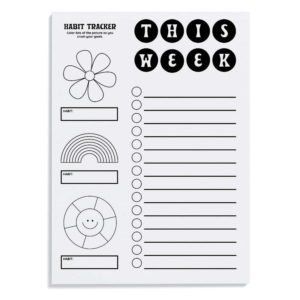 Piano Habit Tracker Printable Planner Stickers