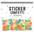 Happy Star Sticker Confetti