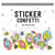 I See The Signs Sticker Confetti