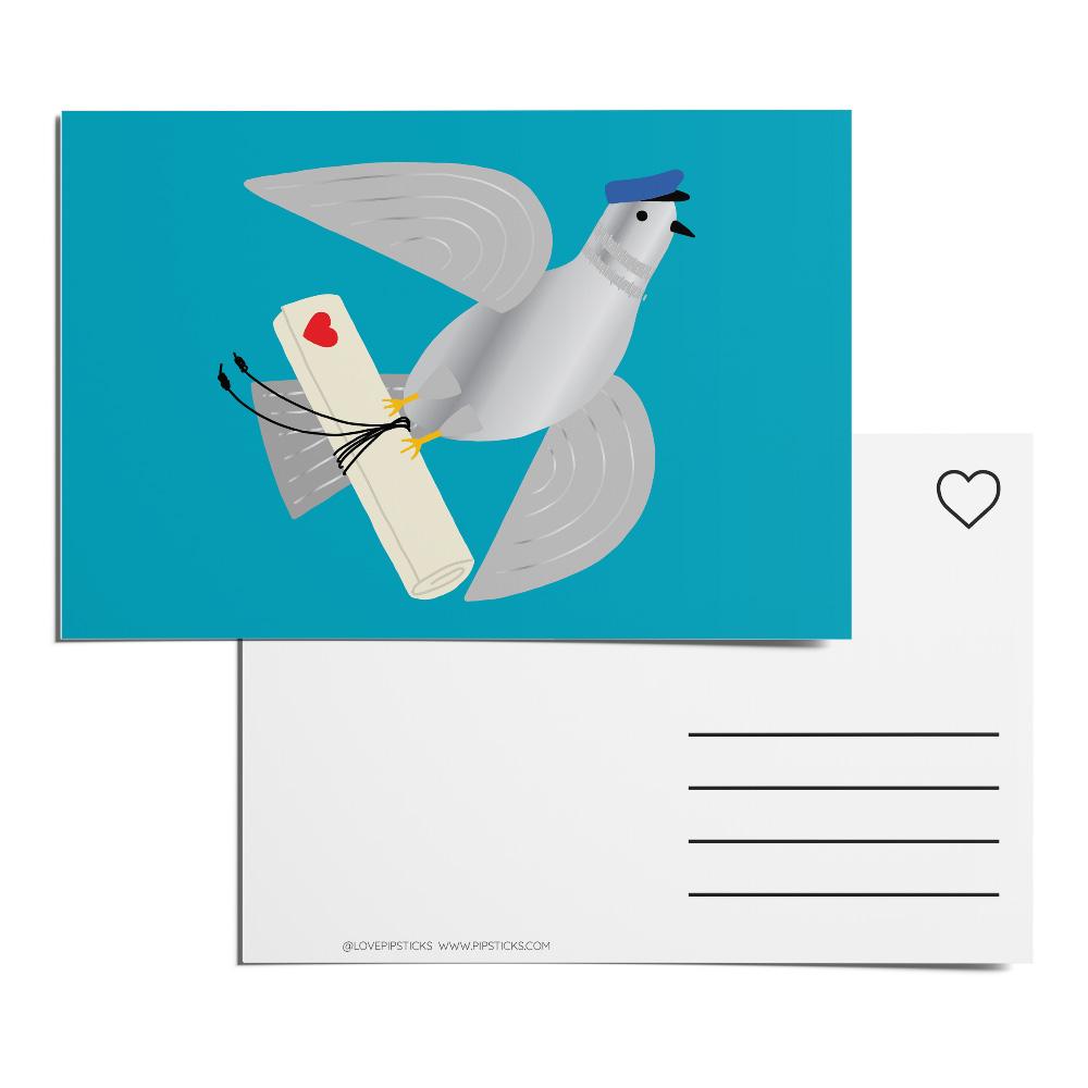 Mail Carrier Pigeon Postcard Pack