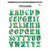 Marbled Green Big Alphabet (5ct)