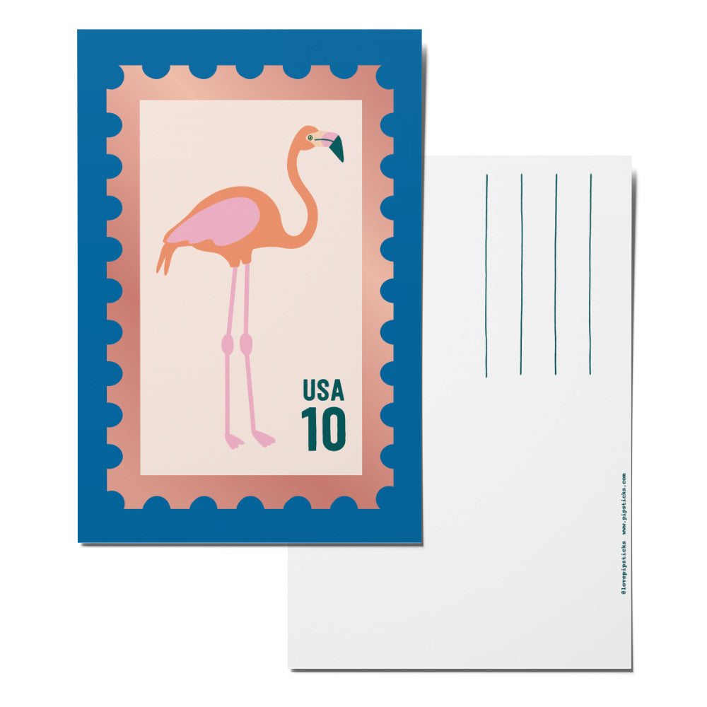 Pink Flamingo Postcard Pack