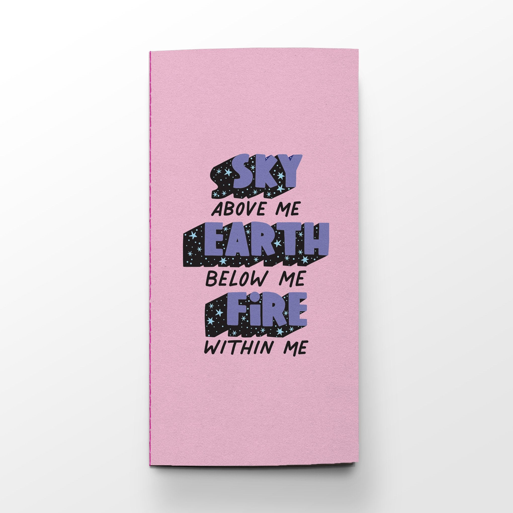 Sky, Earth & Fire Traveler Notebook