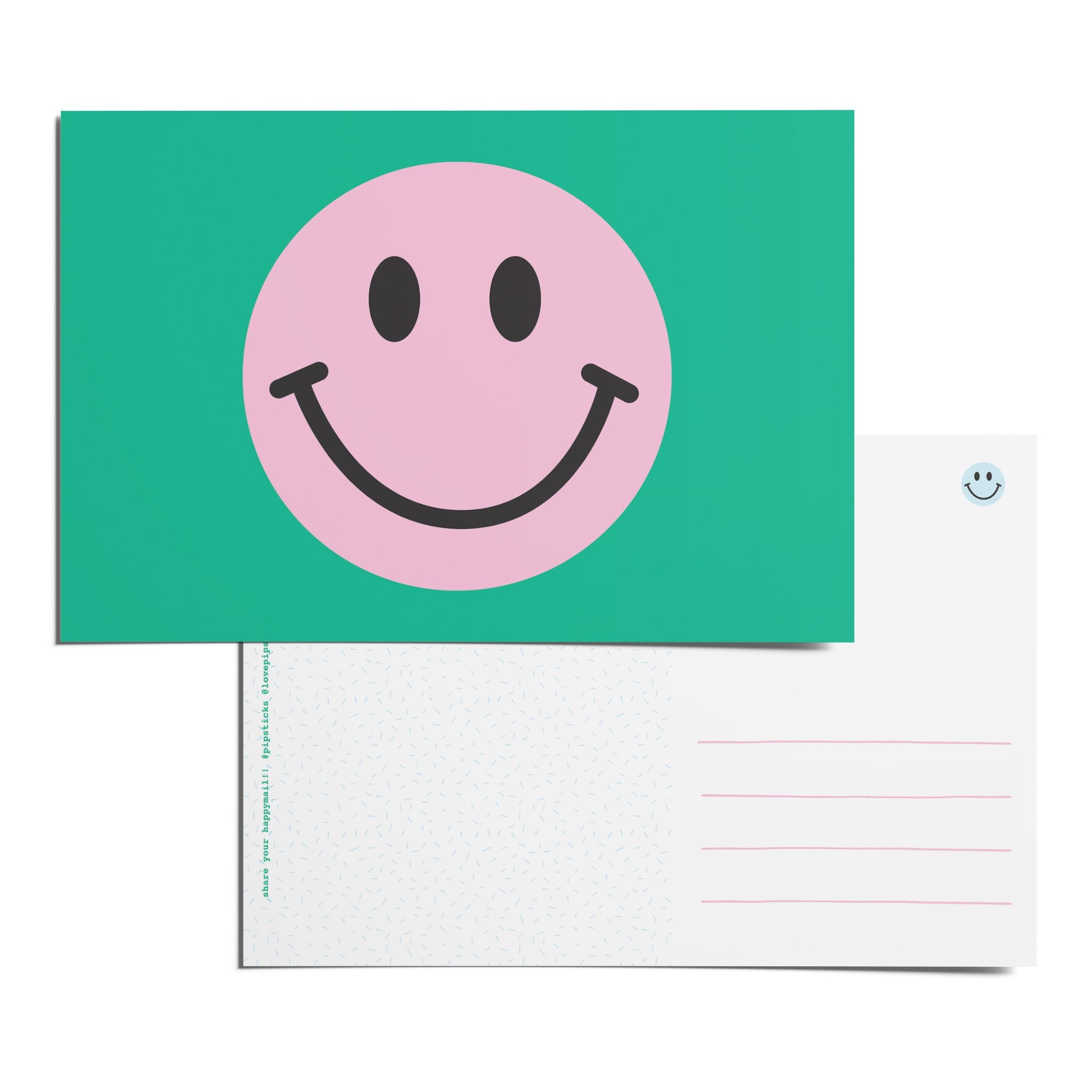 Smiley Pink Postcard Pack