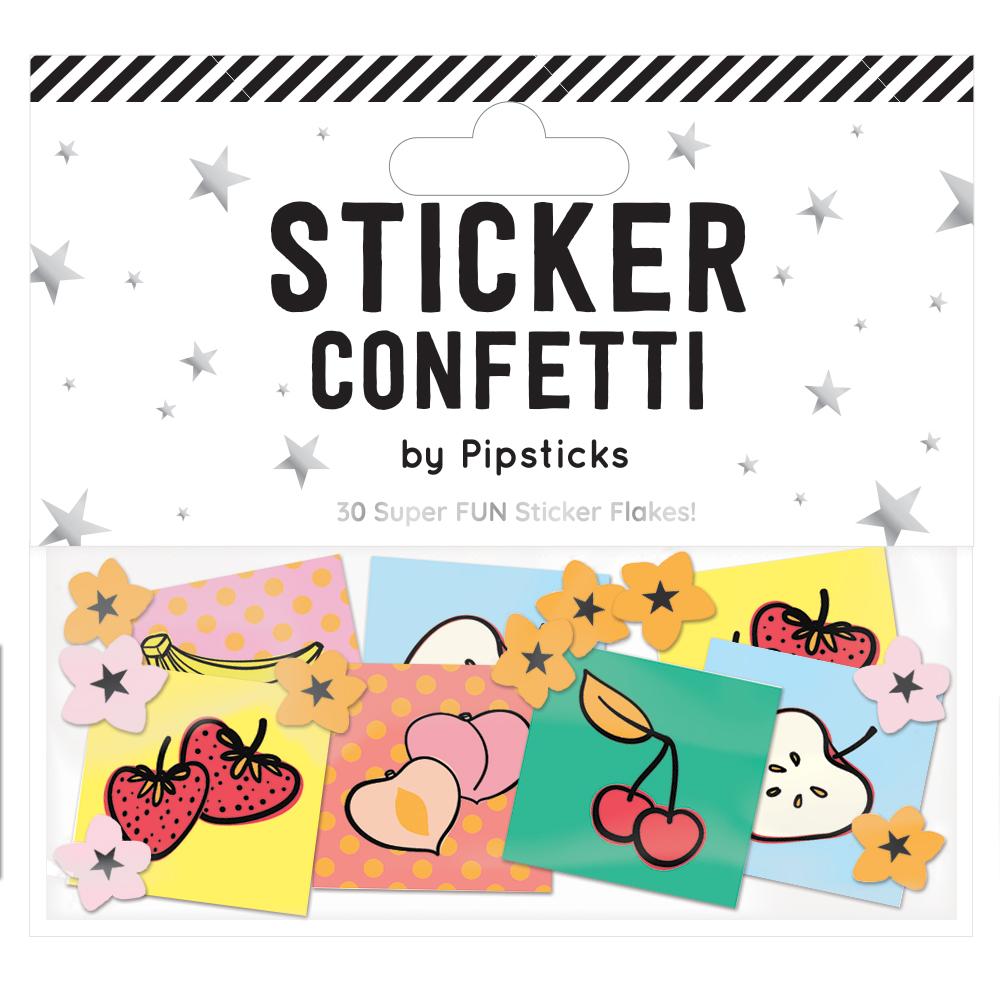 Summer Fruits Sticker Confetti