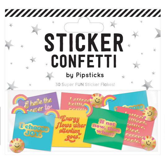 Think Positive Sticker Confetti