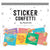 Think Positive Sticker Confetti