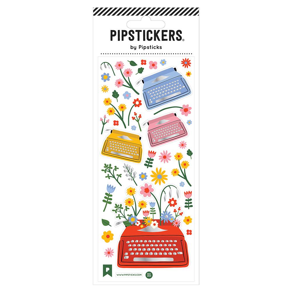 Colorful Typewriter Stickers