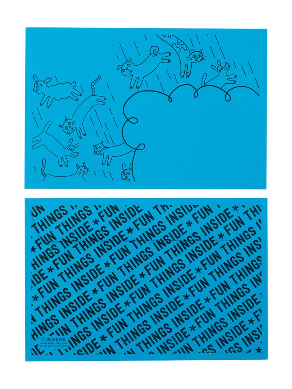 Pipsticks Raining Cats & Dogs Envelope 6-Pack