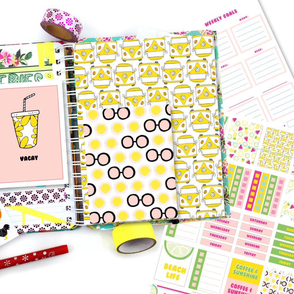 Girls Just Wanna Have Sun Planner Printables