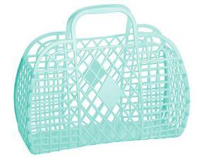 Sun Jellies Retro Basket - Mint - Large